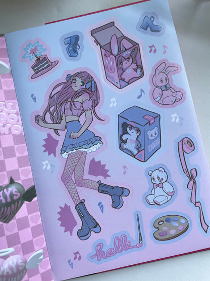 Domi World Sticker Book V1 Sticker Sheet