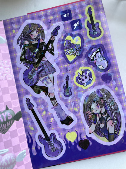 Domi World Sticker Book V1 Sticker Sheet