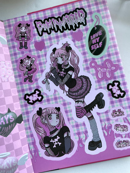 Domi World Sticker Book V1 Sticker Sheet