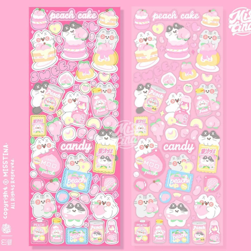 Misstina Peach Candy Sticker