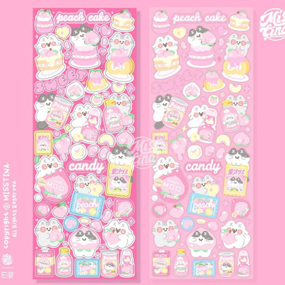 Misstina Peach Candy Sticker