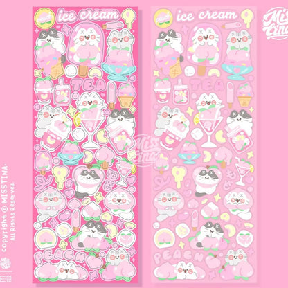 Misstina Peach Candy Sticker