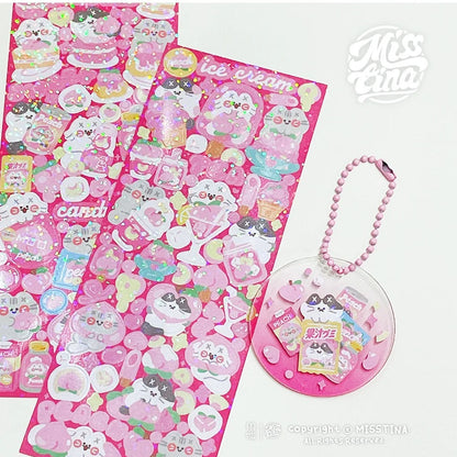 Misstina Peach Candy Sticker