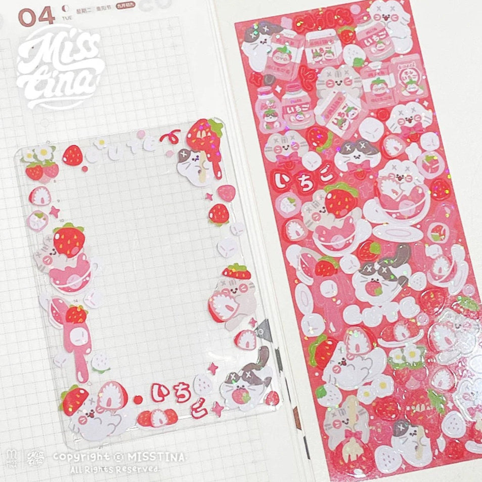 Misstina Strawberry Kitty Sticker