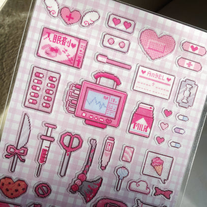 Sweet Ribbon Clinic Pixel Sticker
