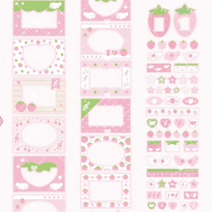 PakuPaku Strawberry Frame Kiss Cute Tape