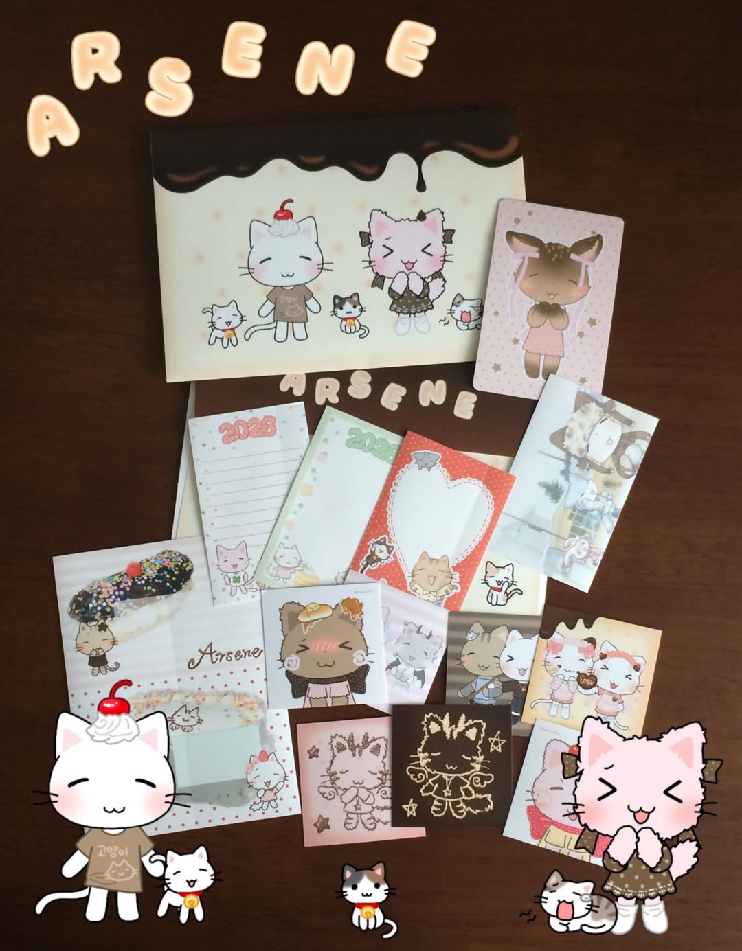 [Arsene] Random Sticker Pack (3 Stickers,12 Square Sticker+1 Photocard
