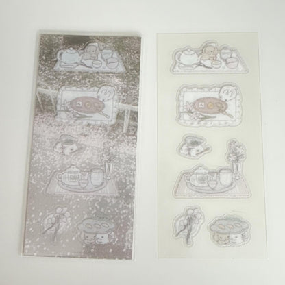 [Tanpopo] Bunny Tea Sticker