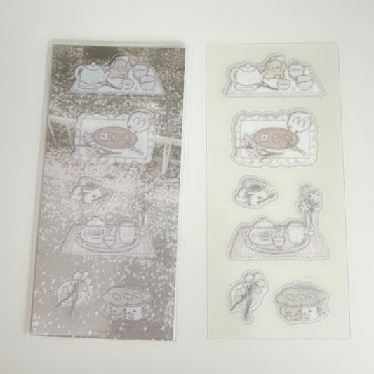[Tanpopo] Bunny Tea Sticker