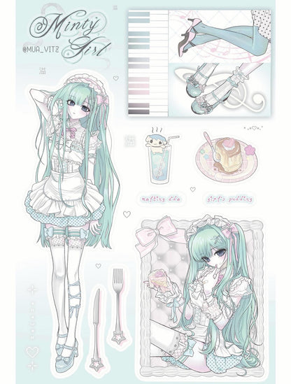 [Muavitz] Minty Girl Sticker
