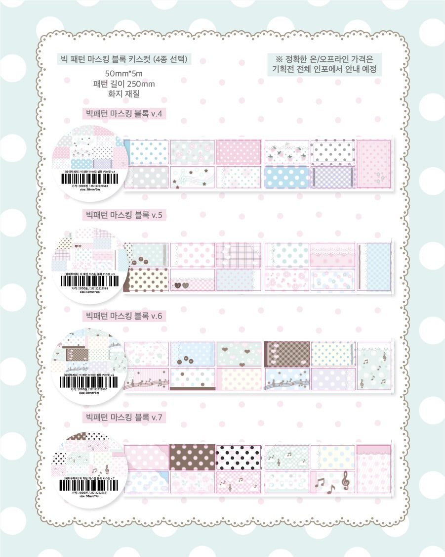 [Waytoofetch] Big Kiss Cut Masking Tape