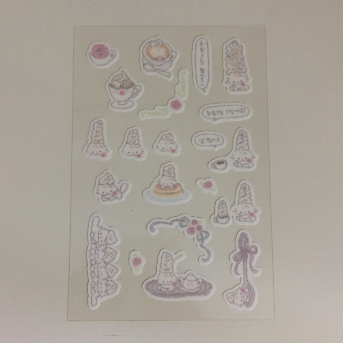 [Tanpopo] Cream Kitty Sticker