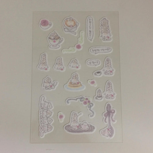 [Tanpopo] Cream Kitty Sticker