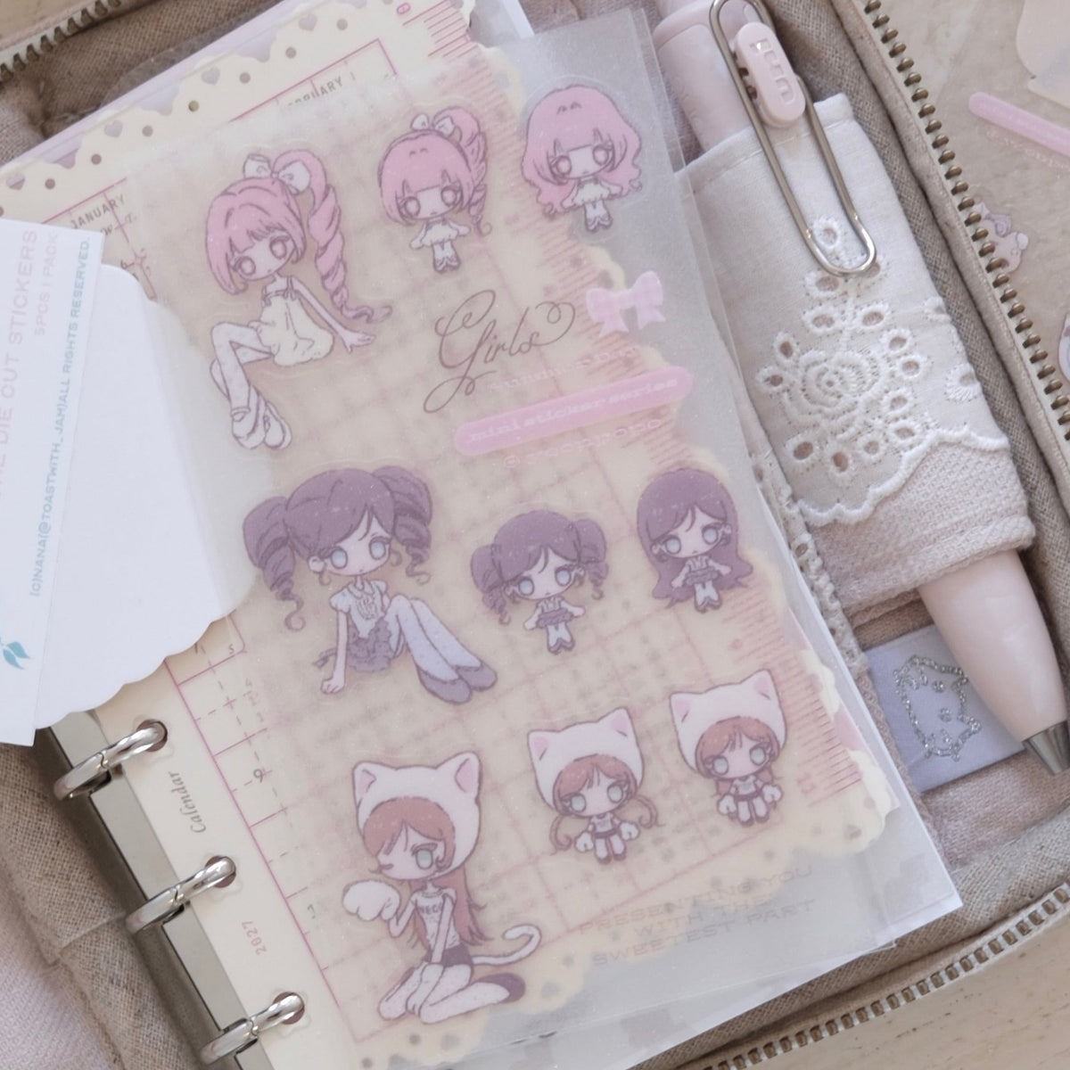 [Yeonpopo] Girl Summer Day Sticker
