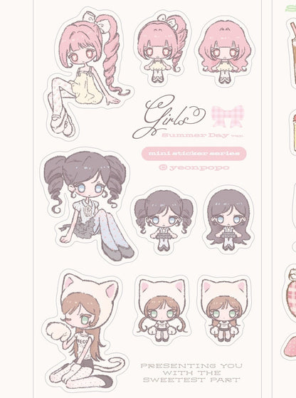 [Yeonpopo] Girl Summer Day Sticker