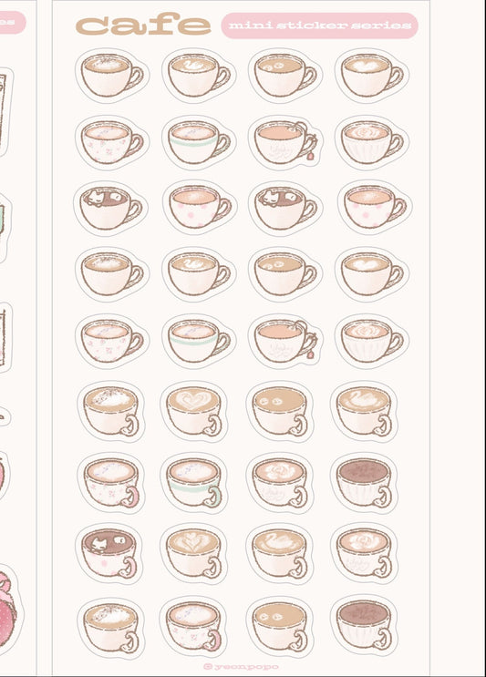 [Yeonpopo] Cafe Mini Sticker