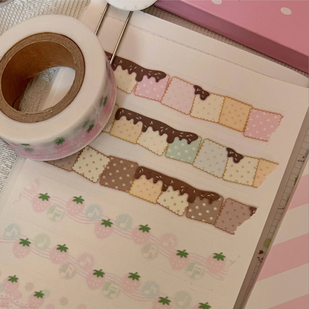 [Waytoofetch] Chocolate Coated Cookies Masking Tape