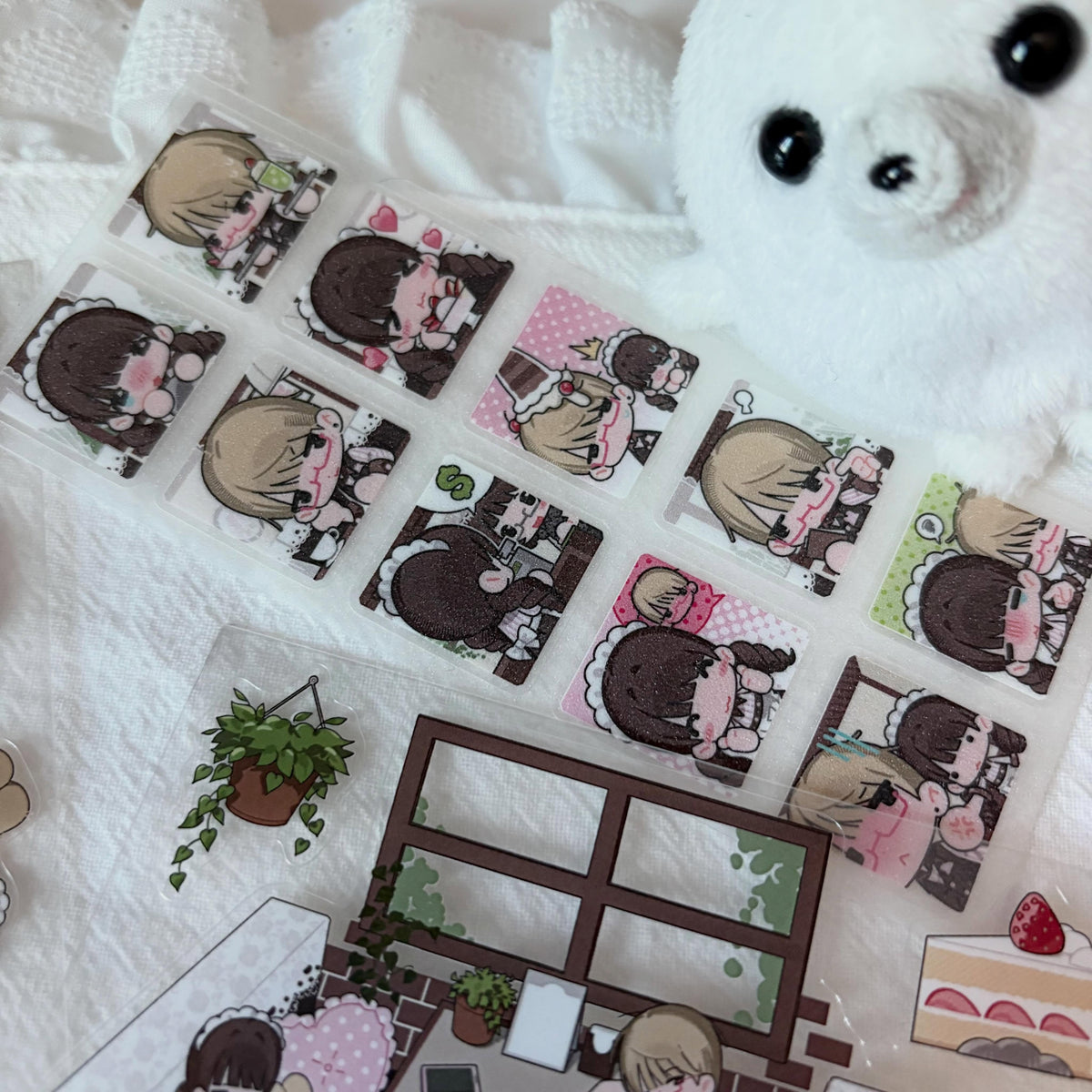 [Toga] Cafe Sweets Square Sticker