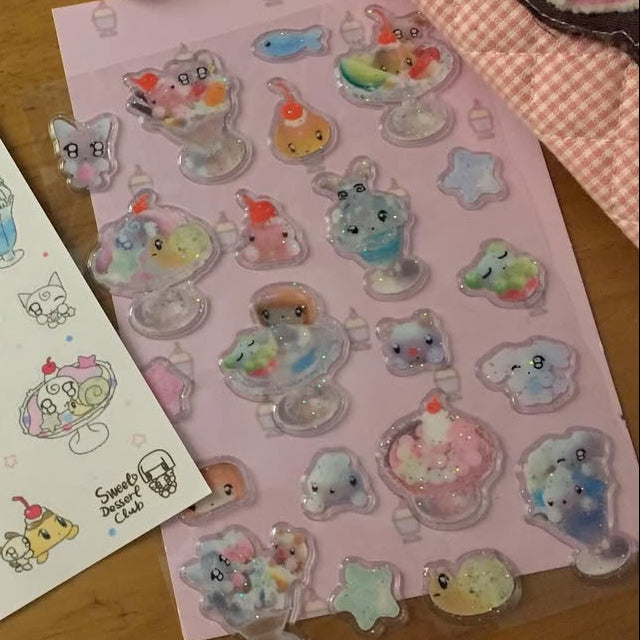 Huhuee Dessert Club 3D Sticker