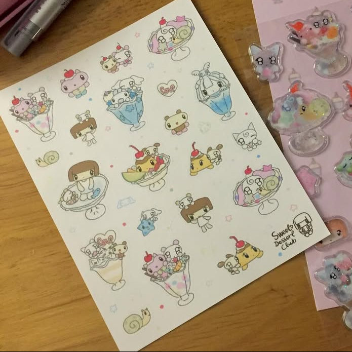 Huhuee Dessert Club Sticker