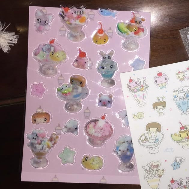 Huhuee Dessert Club 3D Sticker