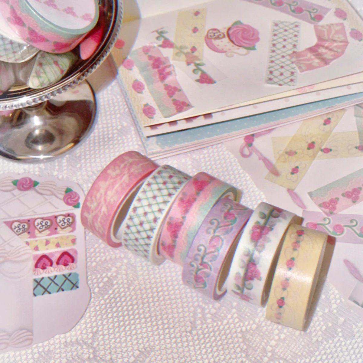 [Todakki] Cream Rose Washi Tape