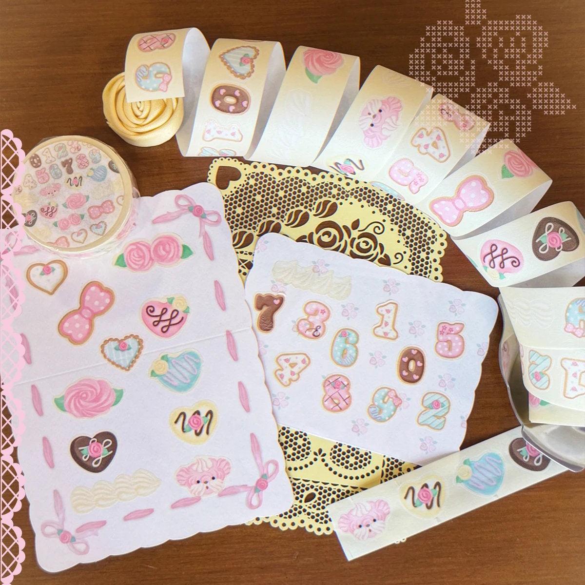 [Todakki] Chocolate Number Kiss Cut Tape