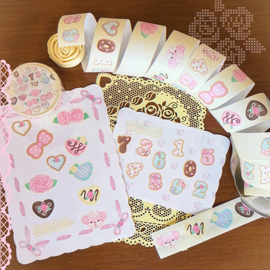 [Todakki] Chocolate Number Kiss Cut Tape