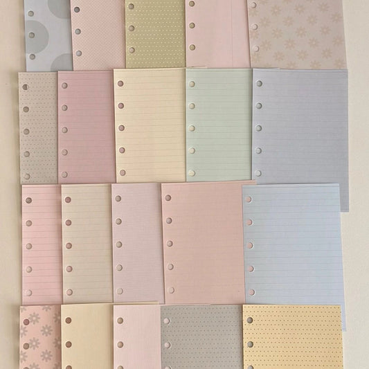 Soapbubble A7 White Dot Binder With Inserts [80 pages]