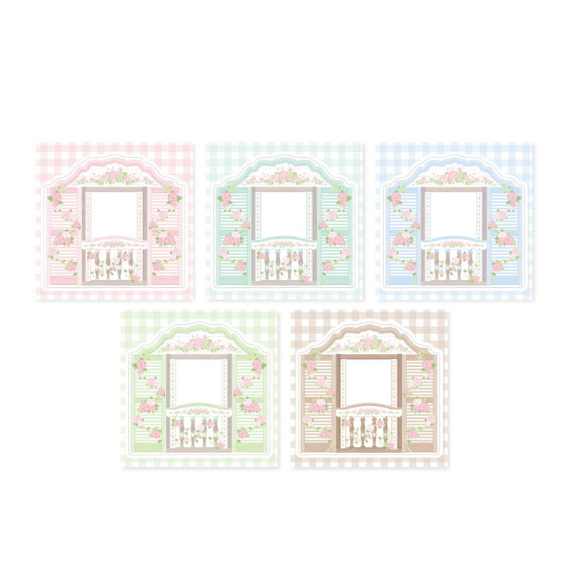 Pearly Button Vintage Window Memo Sticker Pack