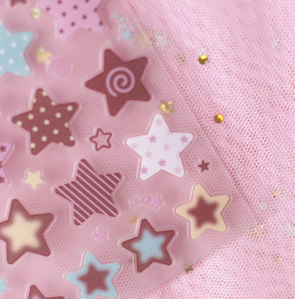 Angora Lora Star Clear Sticker