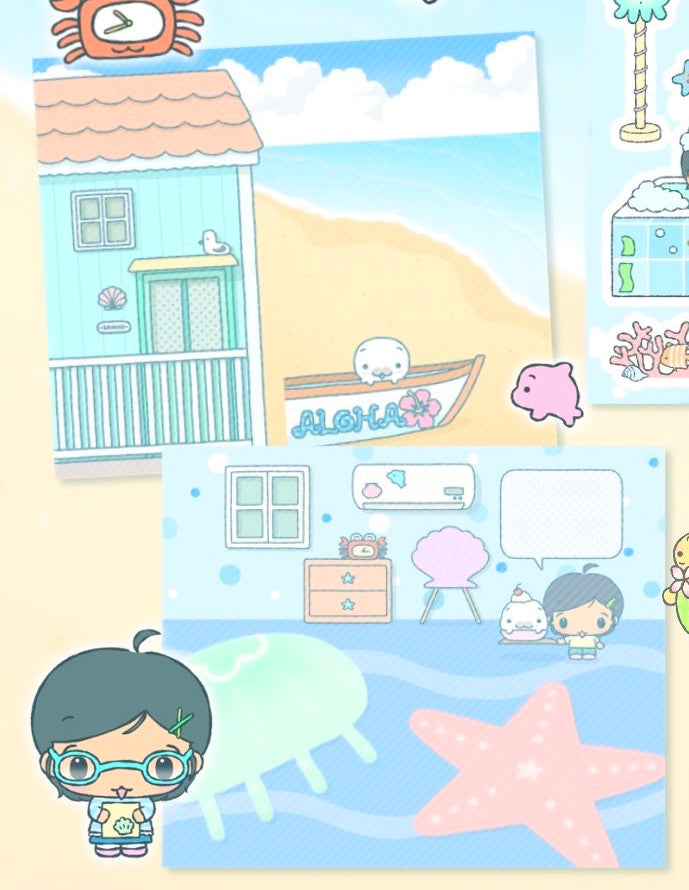 [Pobe] A7 Seaside House Refill Page