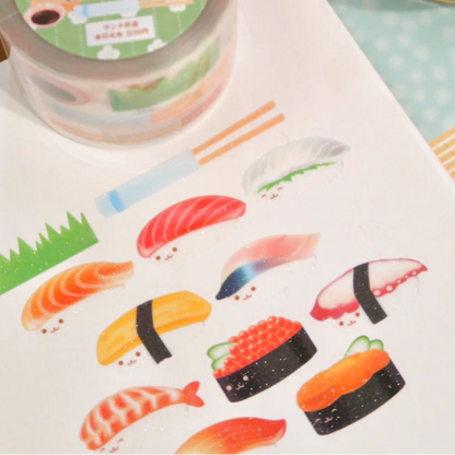 Pearly Button Kawaii Sushi Kiss Cut Tape