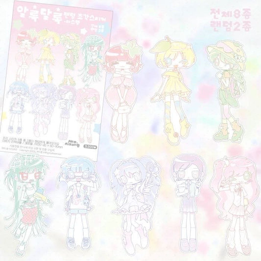 [Ako Aikong] Pastel Girl Random Sticker 2p
