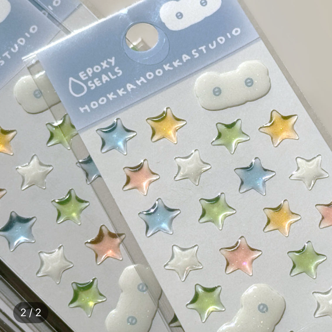 Hooka Studio Star Resin Sticker