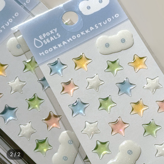 Hooka Studio Star Resin Sticker