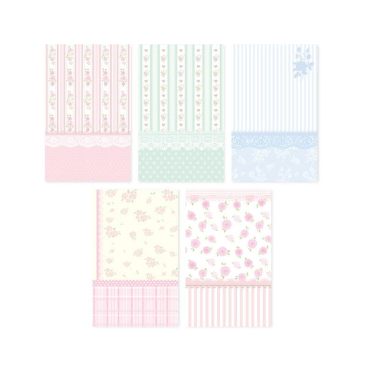 Pearly Button Blush Rose Wallpaper Memo Sticker Pack