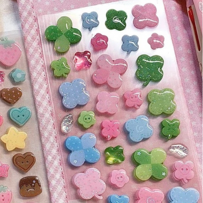 Malangcong Strawberry/Clover Jelly Sticker