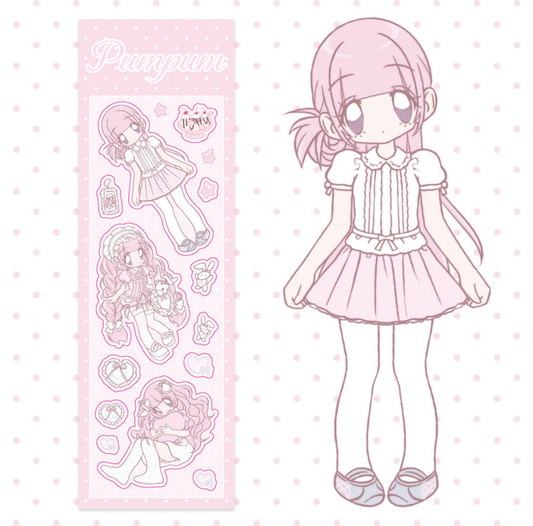 Pumpum Lonely Girl Meta Daily Clear Sticker