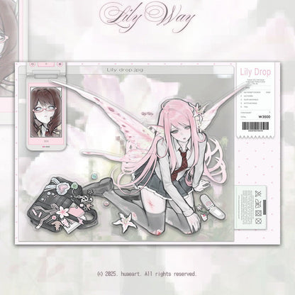 [Huaeart] Lily Drop Sticker