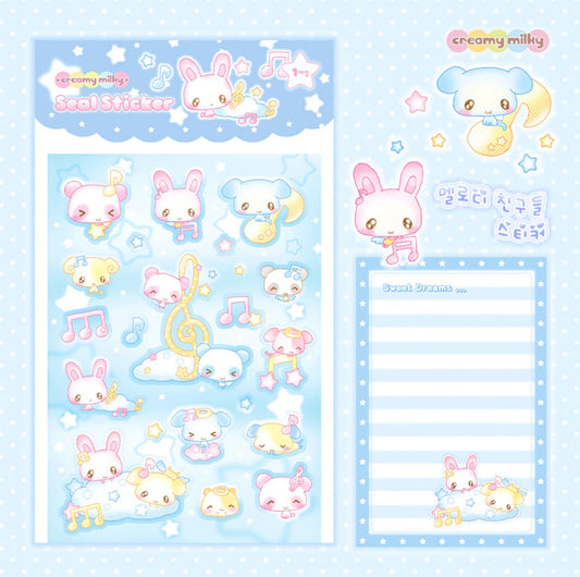 Creamy Milky Melody Friends Sticker