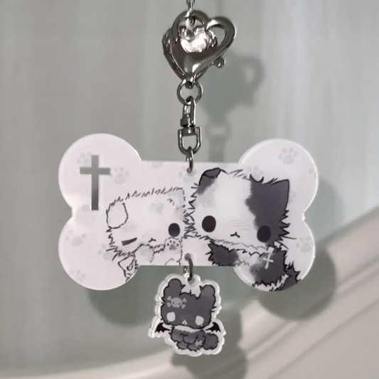 [Natsu Nya] Love Bone Keyring