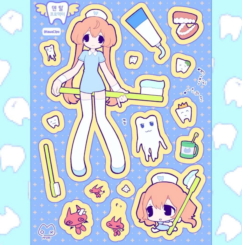 [Tawac3po] Tooth Sticker