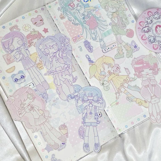 [Ako Aikong] Pastel Girl Random Sticker 2p