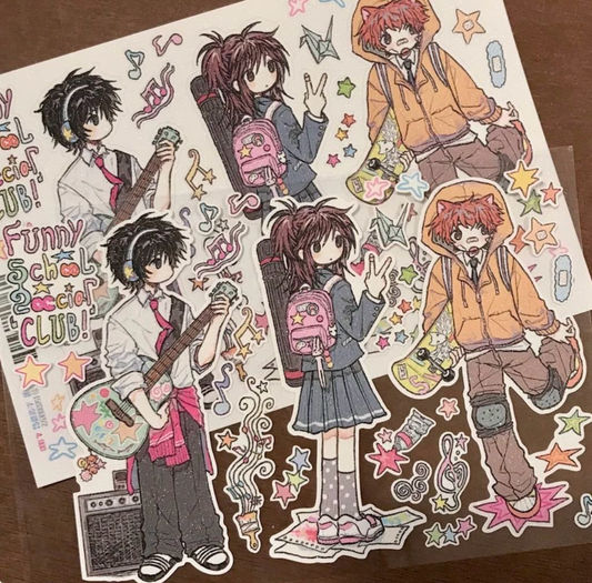 [Amustew] Funny School Social Club Sticker