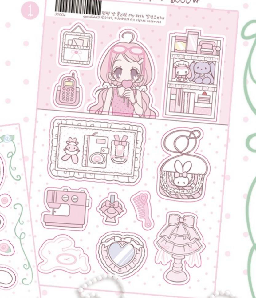 Pumpum Desk Sticker