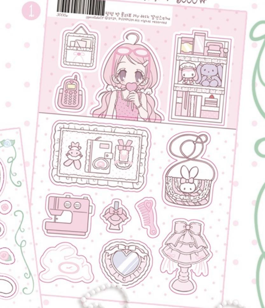 Pumpum Desk Sticker