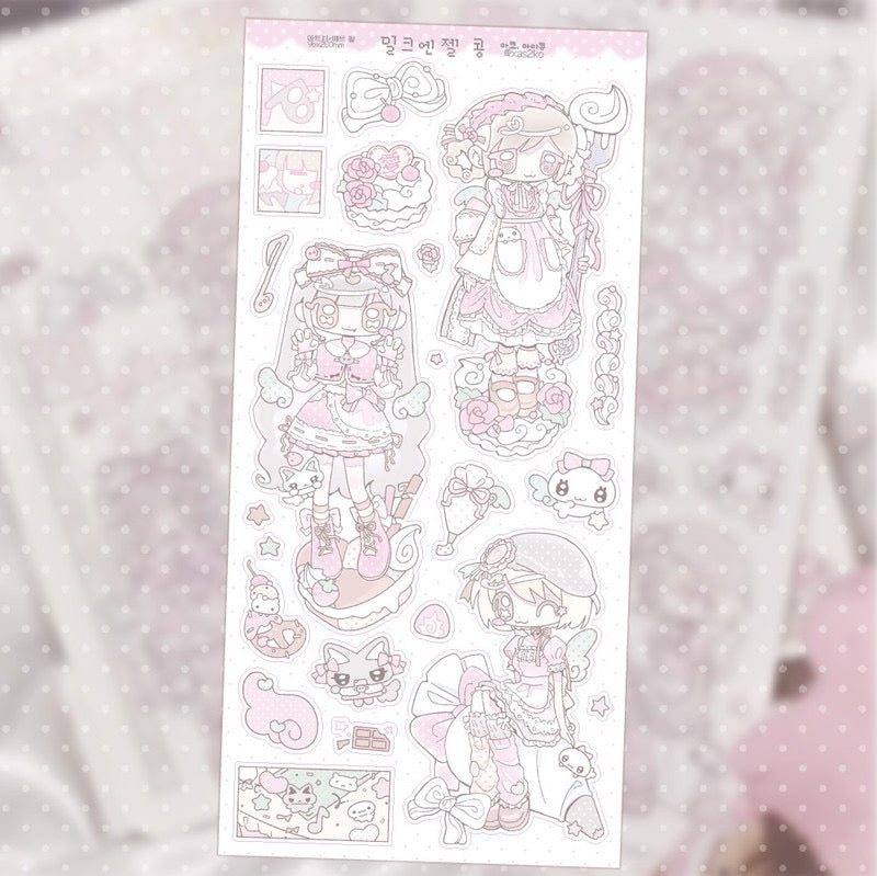 [Ako Aikong] Cream Angel Sticker