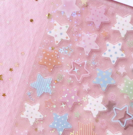 Angora Lora Star Clear Sticker