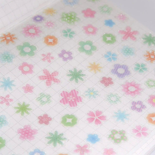 Pearly Button Sugar Flowers Deco Kisscut Tape